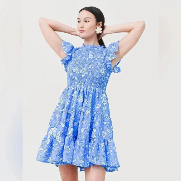 j. Marie Dresses & Skirts - 165 J. Marie Women's The Alexandra Ruched Dress Size XS Color Blue White